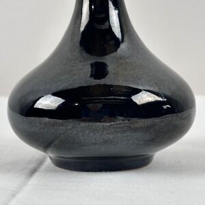 Van Briggle Pottery Vase Black Glaze Colorado Springs Signed 2015